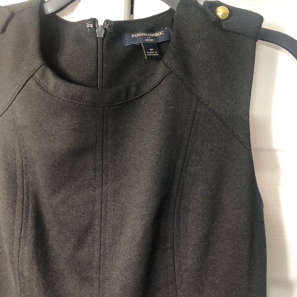 [banana republic] petite size 4 black dress - Picture 2 of 8